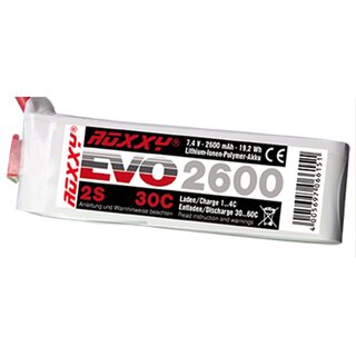ROXXY EVO LiPo 2 - 2600  30C m/w BID-Chip; 19,2 Wh
