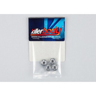 Radmuttern Aluminium Grau (4 Stk)