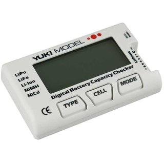 YUKI Digital Batterie Checker, NiCd, NiMH, LiFE, LiPo, 700225