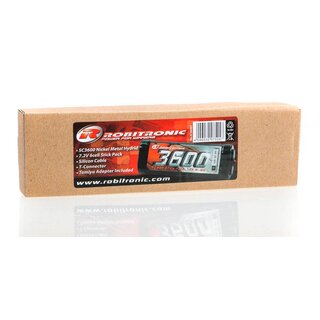 NiMH Akku 3600mAh 7,2V Stick Pack T-Stecker & Tamiya