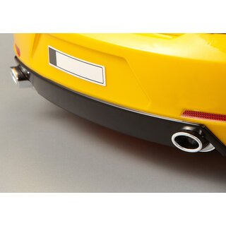 Auspuff Set Oval Chrome f�r LED Einbau