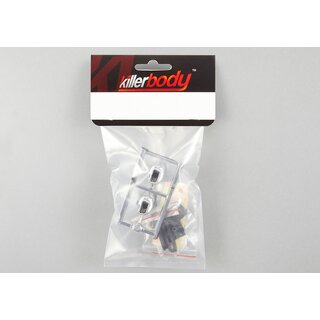 Auspuff Set Eckig Chrome f�r LED Einbau