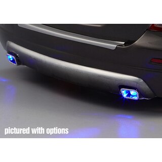 Auspuff Set Eckig Chrome f�r LED Einbau