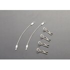 Karosserieklammern mit 80mm Metalseil (4 Stk)