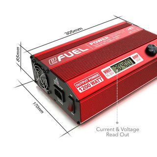 eFuel 1200W 50A 15-30 Volt Netzteil mit LCD Anzeige