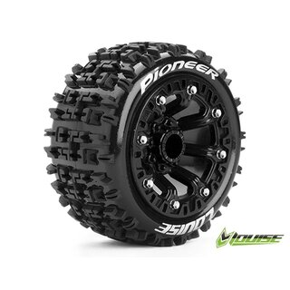 TRAXXAS ST-PIONEER 2.2 soft Reifen auf Felge schwarz TRX 1:16 v/h & Buggy 1:10 hi