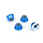 TRAXXAS M4 Muttern 4mm Alu mit gezahnten Flansch blau (4)