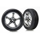 TRAXXAS Alias Reifen Rille auf Tracer 2.2 Felgen chrom vorne