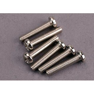 TRAXXAS Rundkopfschraube 3x15mm mit Phillips-Kreuzschlitz (6)