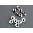TRAXXAS Stoppmutter mit Flansch silber 3mm (12)