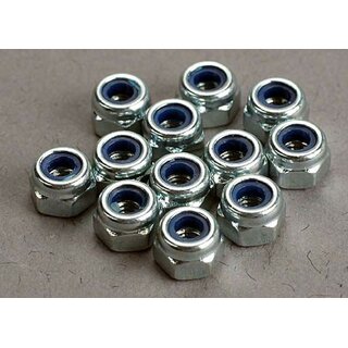 TRAXXAS Stoppmutter silber 3mm (12)