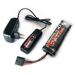 TRAXXAS AC-Lader 230V & NiMH 7-Zellen Stick 3000mAh 8,4V Set