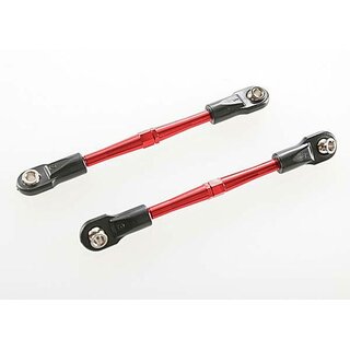 TRAXXAS L/R Gewindestangen Alu rot 59mm mit Kugelpfannen (2)