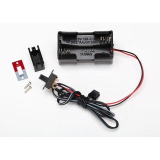 TRAXXAS Batteriehalter f�r 4x AA Batterien mit Ein/Aus-Schalter