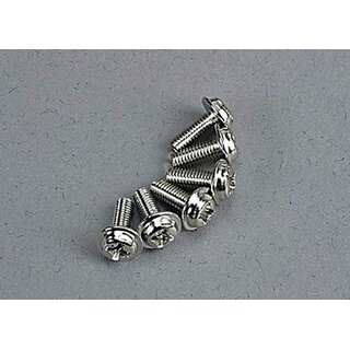 TRAXXAS Scheibenkopfschraube 3x8mm mit Phillips (6)