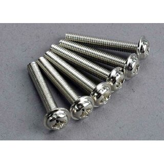 TRAXXAS SLVR Scheibenkopfschraube 3x20mm mit Phillips (6)