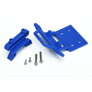 TRAXXAS Bumper mit Halter vorne blau