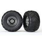 TRAXXAS Terra Groove Reifen auf Felgen chrom hinten (2)