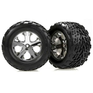 TRAXXAS Talon Reifen auf All-Star 2.8 Felgen chrom vorne (2)