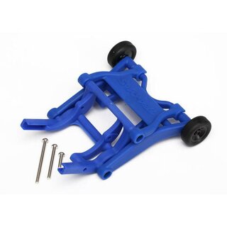 TRAXXAS Wheelie Bar blau montiert