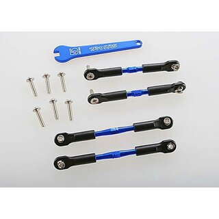 TRAXXAS L/R Gewindestangen Set Alu blau v69 & h82mm