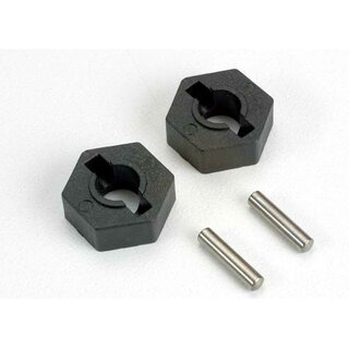 TRAXXAS Radmitnehmer schwarz 14mm (2)