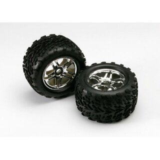 TRAXXAS Talon Reifen auf 3.8 Felgen chrom 17mm (2)