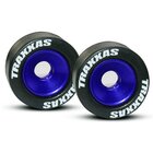 TRAXXAS Wheelie bar Felgen 6061-T6 Aluminium blau (2)