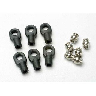 TRAXXAS Kugelpfannen schmal mit Kugeln (f�r Lenkgest�nge) (6)