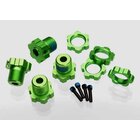 TRAXXAS Radmitnehmer & Muttern 6061-T6 Aluminium gr�n...