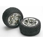 TRAXXAS Victory Reifen auf 2.8 Felgen chrom hinten (2)