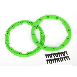 TRAXXAS Seitenschutzringe f�r 3.8 Geode Felgen gr�n (2)