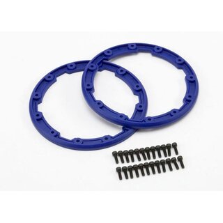 TRAXXAS Seitenschutzringe f�r 3.8 Geode Felgen blau (2)