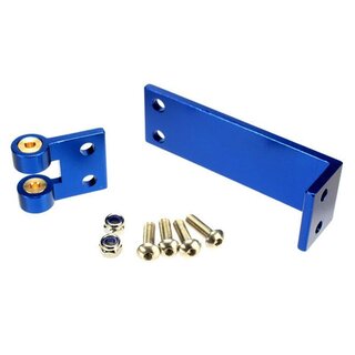 TRAXXAS Ruder-Halter Aluminium blau mit Kugeln