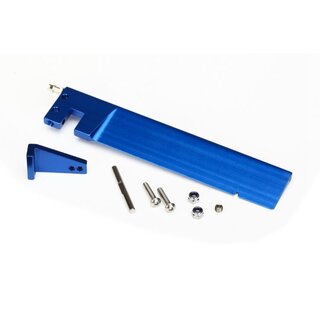 TRAXXAS Ruder und Ruder-Arm Aluminium blau