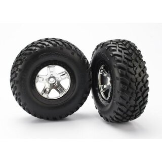 TRAXXAS SCT Reifen auf 2.2/3.0 Felge satin-chrom/schwarz (2)