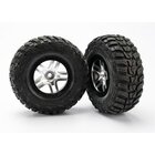 TRAXXAS Kumho Reifen auf Felgen satin-chrom vorne (2)