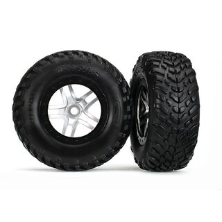TRAXXAS SCT Reifen S1 auf 2.2/3.0 Felge schwarz/satin-chrom (2)
