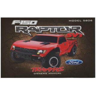 TRAXXAS Bedienungsanleitung Ford Raptor
