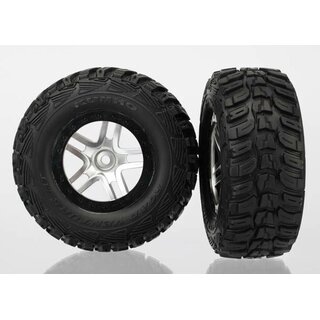 TRAXXAS Kumho Reifen auf SCT 2.2/3.0 Felgen satin-chrom/schwarz (2)