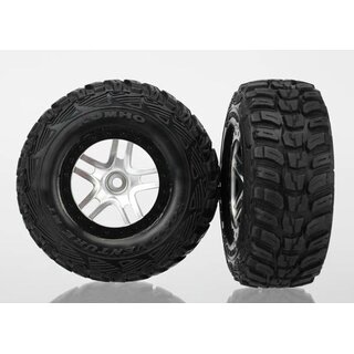 TRAXXAS Kumho S1 Reifen auf 2.2/3.0 Felgen satin-chrom/schwarz (2)