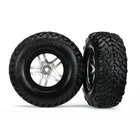 TRAXXAS SCT Reifen auf SCT 2.2/3.0 Felgen chrom/schwarz (2)