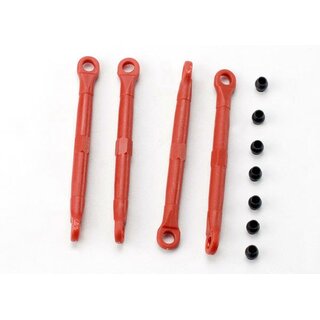 TRAXXAS Spurstangen Kunststoff rot mit Kugeln v/h (4)