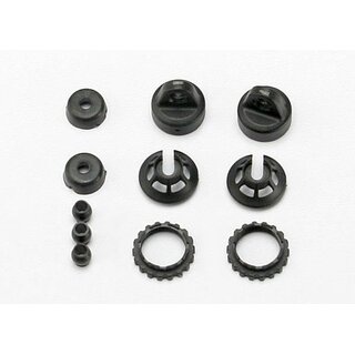 TRAXXAS Federteller und Clips f�r GTR 1/16 D�mpfer (2)
