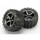 TRAXXAS Talon Reifen mit Gemini 2.2 Felgen schwarz-chrom (2)