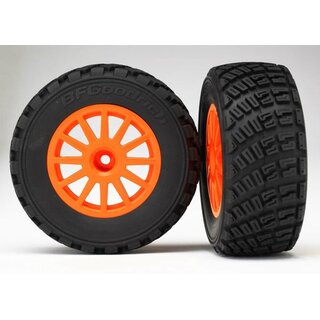 TRAXXAS Rally Reifen auf 2.2/3.0 Felgen orange (2)