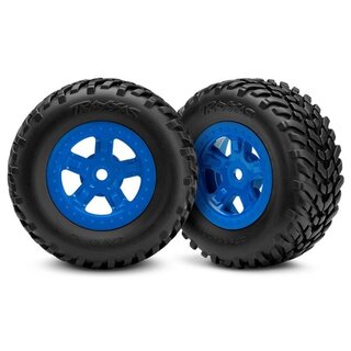 TRAXXAS SCT Reifen auf SCT Felgen blau 12mm (2)