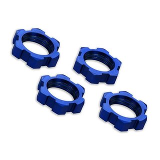 TRAXXAS Radmuttern verzahnt Aluminium blau 17mm (4)
