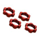 TRAXXAS Radmuttern verzahnt Aluminium rot 17mm (4)