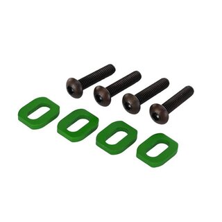 TRAXXAS Motorhalter Scheiben Aluminium gr�n (4)